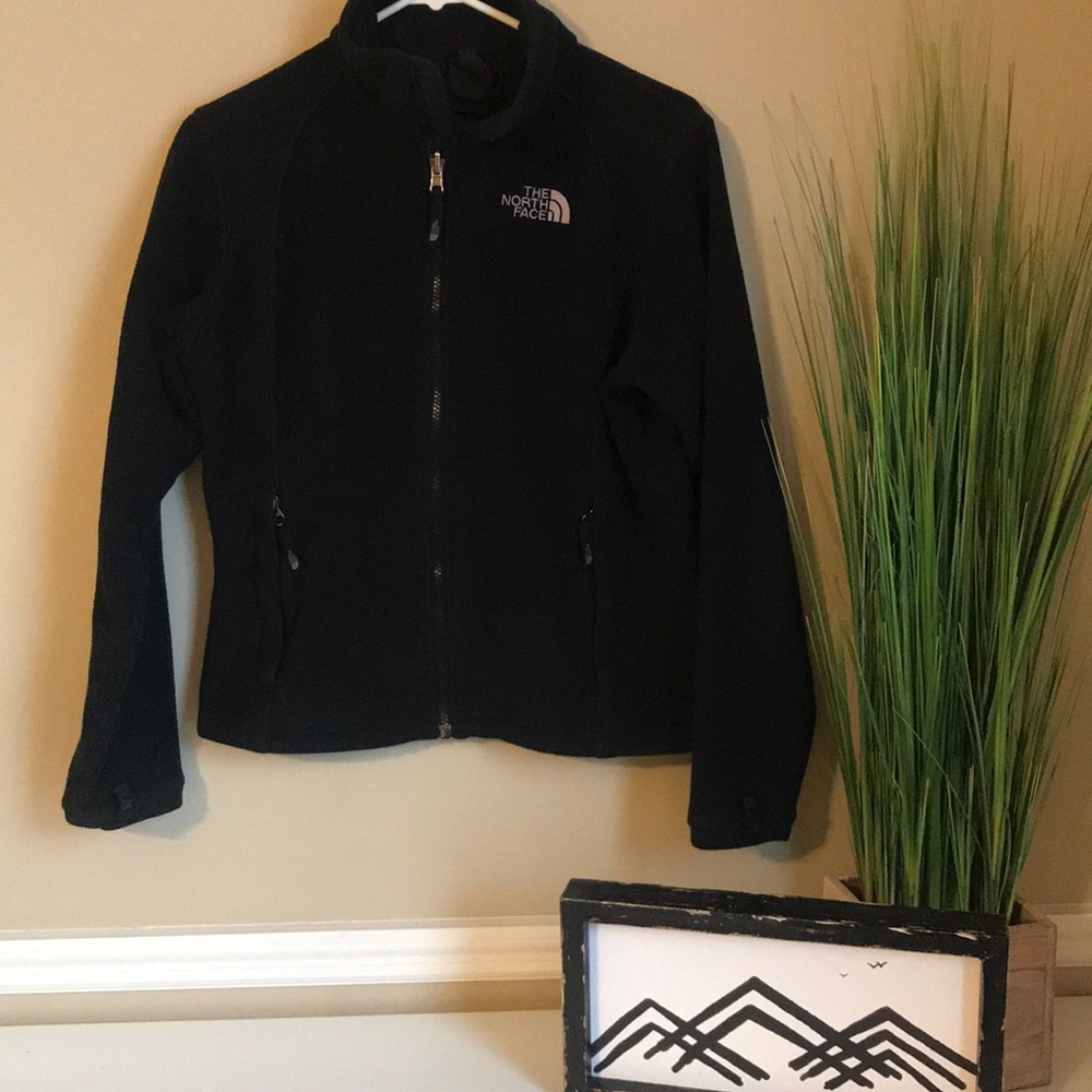 Black The North Face fleece, full zip